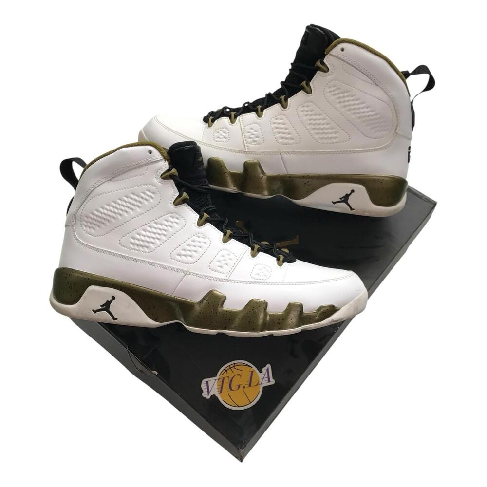 Size 12 - Air Jordan 9 Retro Statue White Nike Travis Scott Jumpman 302370-109